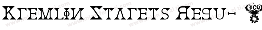 Kremlin Starets Regu字体转换